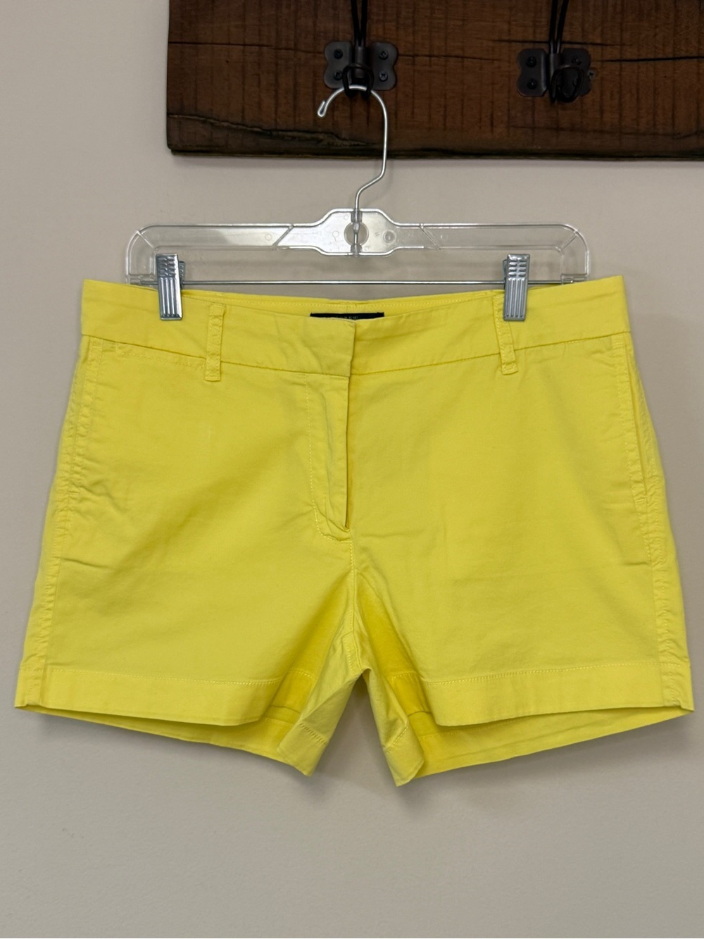 J. Crew: Women's Yellow Classic Chino Short, Size 8